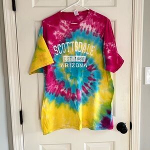 Scottsdale Arizona tie-dyed T-shirt size 2XL